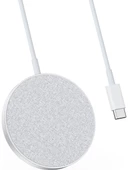 Anker PowerWave Select+ Magsafe Kablosuz Manyetik Şarj Cihazı - A2566 - Gümüş (Anker Türkiye Garantili) - 1