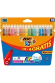 Kids Couleur (Ultra Yıkanabilir) Keçeli Boya Kalemi 14+4 - 1