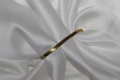 Balık Sırtı Zincir Gold Renk İtalyan Zincir Çelik Bileklik Çelik Künye Kadın Bileklik 17 cm Çelik Künye - 1