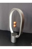 Mini Denge Işık Manyetik Anahtarı USB Şarjı Yaratıcı Kara Gece Işığı, Gece Işığı - 3