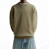 Pull & Bear Bisiklet Yaka Basic Sweatshirt - 1