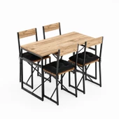 Eportatif Atlantik Minderli Mutfak Masası Yemek Masası Takımı Çam 1532 thumbnail 5