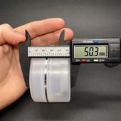 100 ml Plastik Krem Kutusu , 100 cc Şeffaf Renkli Kapaklı Krem Kavanozu x 3 Adet - 4