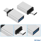 ScHitec Type-C to UsbA 3.0 OTG Dönüştürücü 10 Adet - 2