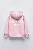 KIZ ÇOCUK LİFES GARDEN BASKILI KAPÜŞONLU MANŞETLİ SWEATSHİRT thumbnail 4