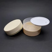 100 ml Plastik Krem Kutusu , 100 cc Krem Renkli Kapaklı Krem Kavanozu x 3 Adet - 2