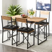 Eportatif Atlantik Minderli Mutfak Masası Yemek Masası Takımı Çam 1532 thumbnail 1