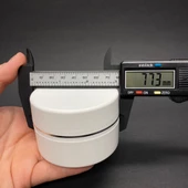 100 ml Plastik Krem Kutusu , 100 cc Beyaz Renkli Kapaklı Krem Kavanozu x 3 Adet - 4