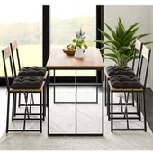 Eportatif Atlantik Minderli Mutfak Masası Yemek Masası Takımı Çam 1532 thumbnail 2