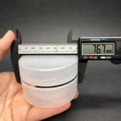 100 ml Plastik Krem Kutusu , 100 cc Şeffaf Renkli Kapaklı Krem Kavanozu x 3 Adet - 3