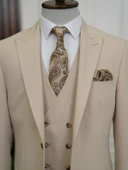 LONATOLİA Erkek Takım Elbise İtalyan Stil Slim Fit Ceket Yelek Pantolon Kırlangıç Yaka - 2