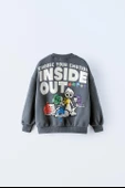 KIZ ÇOCUK TERS YÜZ MODELLİ BİSİKLET YAKA PAMUK SWEAT thumbnail 8