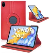 Honor Pad X8a ile Uyumlu Uyku Modlu Kapaklı Stand Olabilen Smart Kılıf  Kırmızı - 1
