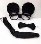 Mickey Mouse Gözlüğü Papyonu Kuyruğu Seti - 1