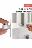 btmhome Kendinden Yapışkanlı Çekmece, Kapı, Dolap, Kapı Düğmesi Çok Amaçlı 3 Adet - 1