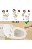 btmhome 10 Adet Tek Kullanımlık Anti Bakteriyel Koruma Pratik Klozet Kapak Örtüsü - 3