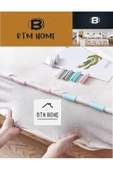 btmhome 6 Adet Yorgan Döşek Kılıfı Ve Çarşaf Tutucu Sabitleyici Kaydırmaz Nevresim Örtü Düzenleyici Klipsle - 2