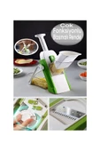 btmhome Yaylı Basmalı Sebze Patates Doğrayıcı Dilimleyici Hazneli Rende - 4