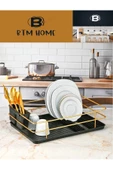 btmhome 20 adet Tabak kapasiteli Metal Plastik Bulaşık Kurutma Sepeti - 1