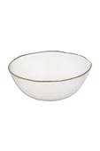 btmhome Salata Kasesi Buzlu Cam Yaldızlı Özel Seri Salata Kasesi Kase 22CM - 2