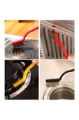 klasik yaşam 3 Adet Tel Fırça Ocak Fırın Mangal Izgara Airfryer Temizliği Kir Pas Yağ Temizleme Fırçası - 2