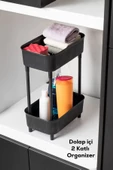 btmhome İki Katlı Dolap İçi Düzenleyici Mutfak ve Banyo Raf - 2