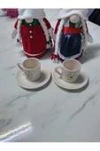 btmhome Nazar Boncuklu Seramik 2 Kişilik Kahve Fincanı Takımı - 2