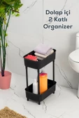 btmhome İki Katlı Dolap İçi Düzenleyici Mutfak ve Banyo Raf - 1