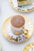 btmhome İstanbul Serisi 6 Kişilik Porselen Kahve Fincanı Takımı Seti - 90 ml - 5