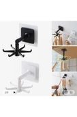 klasik yaşam Anushka Home Çok Amaçlı Askı 360 Derece Dönen Mutfak, Banyo, Takı Yapışkanlı Pratik Askı - 3