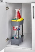 btmhome İki Katlı Dolap İçi Düzenleyici Mutfak ve Banyo Raf - 2