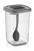 btmhome 450 ml Kendinden Kaşıklı Baharatlık, Çay, Kahve Kutusu, Kaşıklı Pratik Çok Amaçlı Saklama Kabı4adet - 6