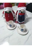 btmhome Nazar Boncuklu Seramik 2 Kişilik Kahve Fincanı Takımı - 3