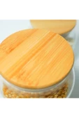 btmhome 1300 ml Bambu Kapaklı Vakumlu Cam Kavanoz Takımı 3 Adet - 2