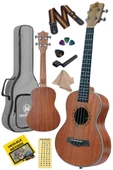 Maxword MU-26 PRO Yüksek Kaliteli Maun Tenor Ukulele Seti - 3