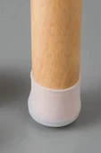 btmhome 12 Ad BEYAZ Masa Sandalye Mobilya Ayağı Koruyucu Silikon Kılıf -Gürültü Emici Parke Koruyucu Silikon - 5