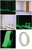btmhome 3 Metre Yapışkanlı Karanlıkta Işık Veren Fosforlu Bant - 2