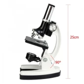 Mikroskop Taşınabilir Set 28 Parça Eğitim Mikroskop Kiti 300X 600X Ve 1200X Çocuklara - 3