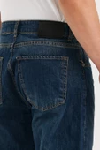 Erkek Düz Süper Baggy Paça Uzun Kot Pantolon - 10