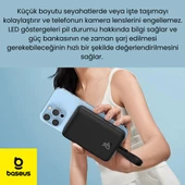 Baseus 30W 10000mAh İphone Lightning Kablolu ve Kablosuz Şarjlı Magsafeli Süper Hızlı Powerbank - 4