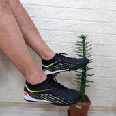 M.P 1358 Siyah-Kırmızı Erkek Halısaha Futbol Ayakkabı thumbnail 4