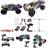 ELEKTRİKLİ RC 1:16 ÖLÇEK SERVO MOTOR SÜSPANSİYONLU ARAZİ ARACI SPOR ARAÇ 45 KM HIZ RC ARAÇ - 1