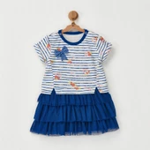 Andywawa Ac22554 Bebek Elbise Dress Flowers Anchors - 12