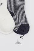 Bebek Big Heart Penye 2'li Soket Çorap - 6