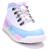 Vicco Ellen 946F24K417 Beyaz Ortopedik Günlük Işıklı Kız Çocuk Spor Bot - 1