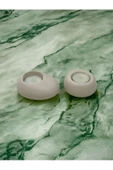 Drop&Spot Minimal Dekoratif Beton Tealight Mumluk 2'li Set Alaçatı - 4