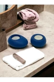 Drop&spot Minimal Dekoratif Beton Tealight Mumluk 2'li Set Mavi - 2
