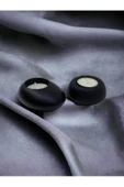 Drop&spot Minimal Dekoratif Beton Tealight Mumluk 2'li Set Siyah - 3
