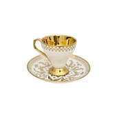 Sudedi Home Gold Beyaz 6 Kişilik Porselen Fincan Takımı RSY-139 - 1