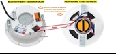 Bluetooth Alçıpan Tavan Hoparlör - Pasif Tavan Hoparlör ikisi Bir Arada - 2